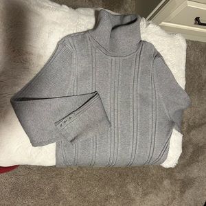 WHBM gray turtleneck